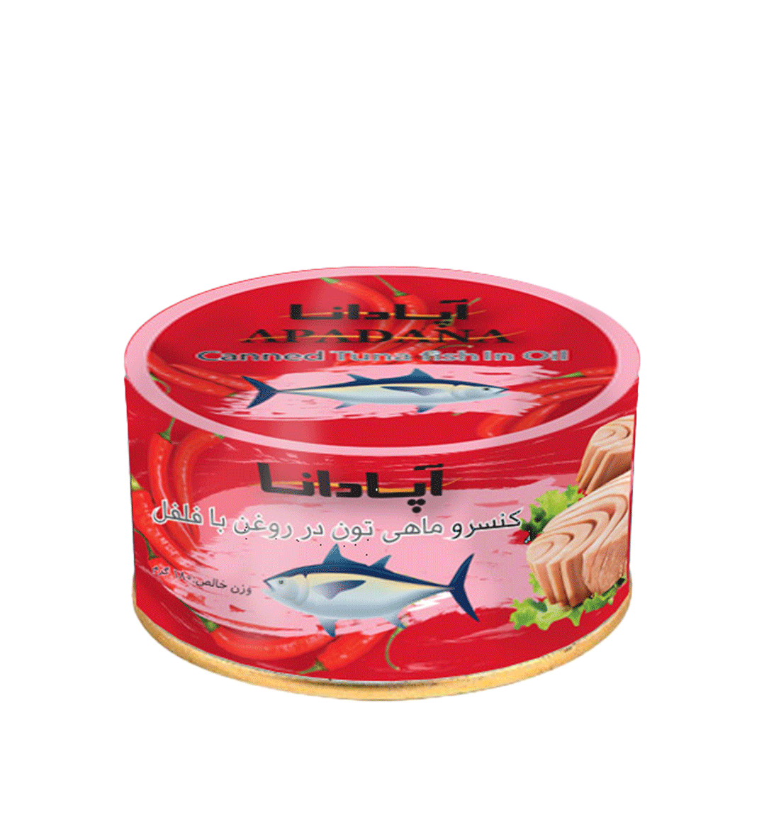کنسرو ماهی تون در روغن بافلفل 180 گرم آپادانا(بسته 6عددی)